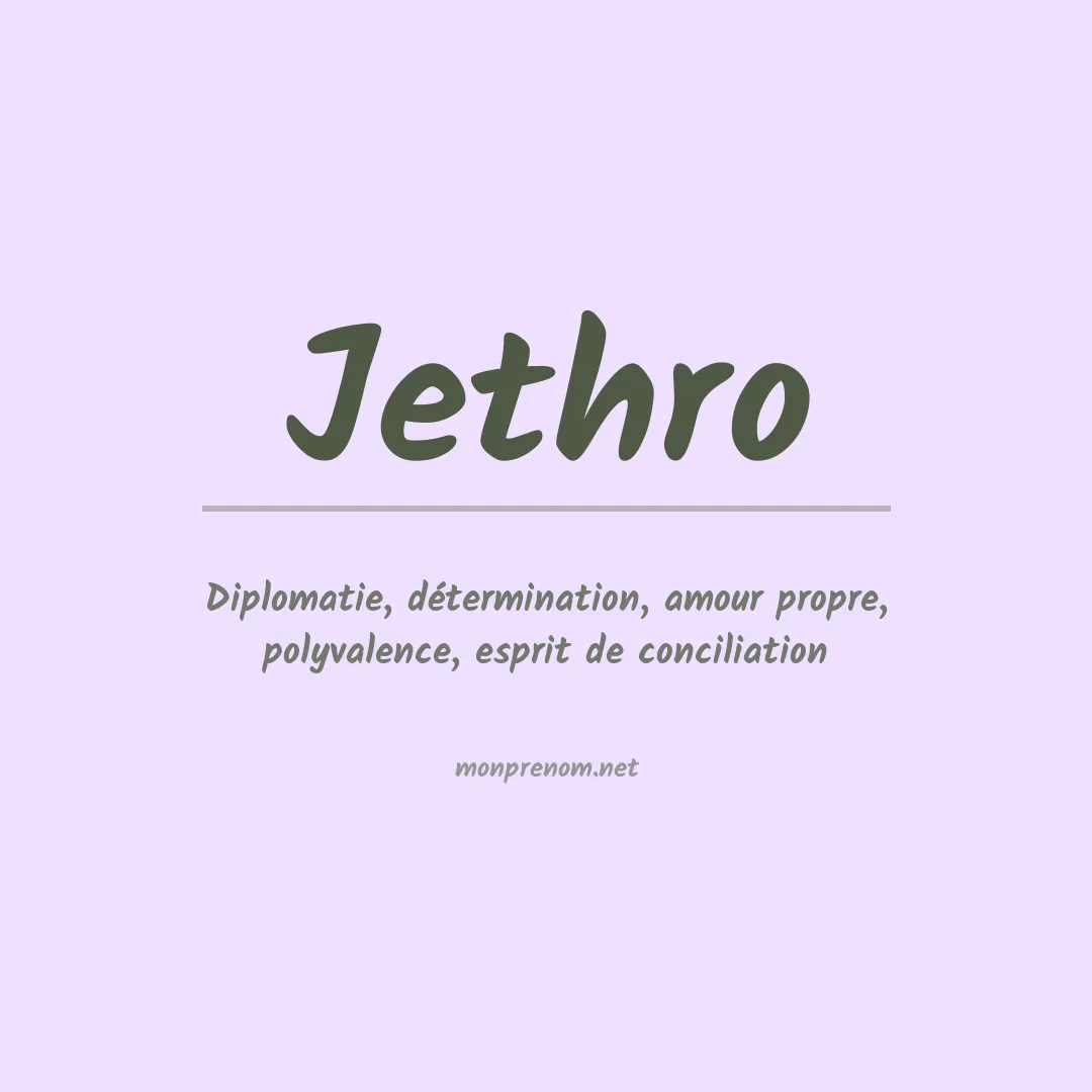 Prénom Jethro