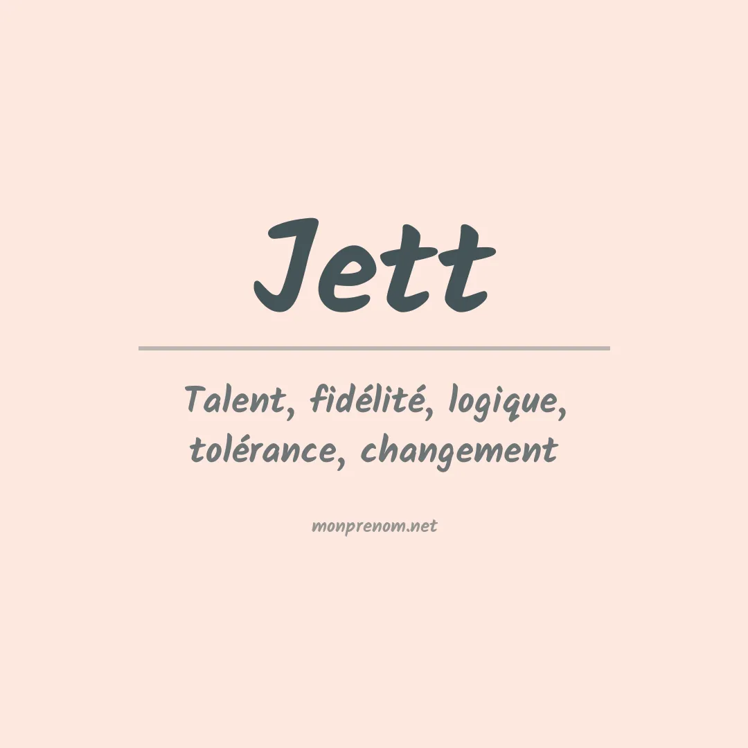 Prénom Jett