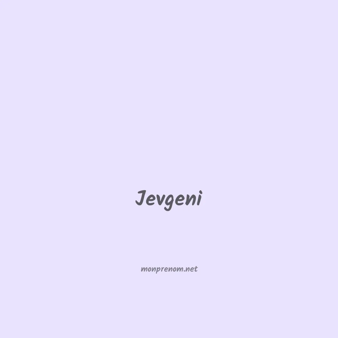 Jevgeni en chinois