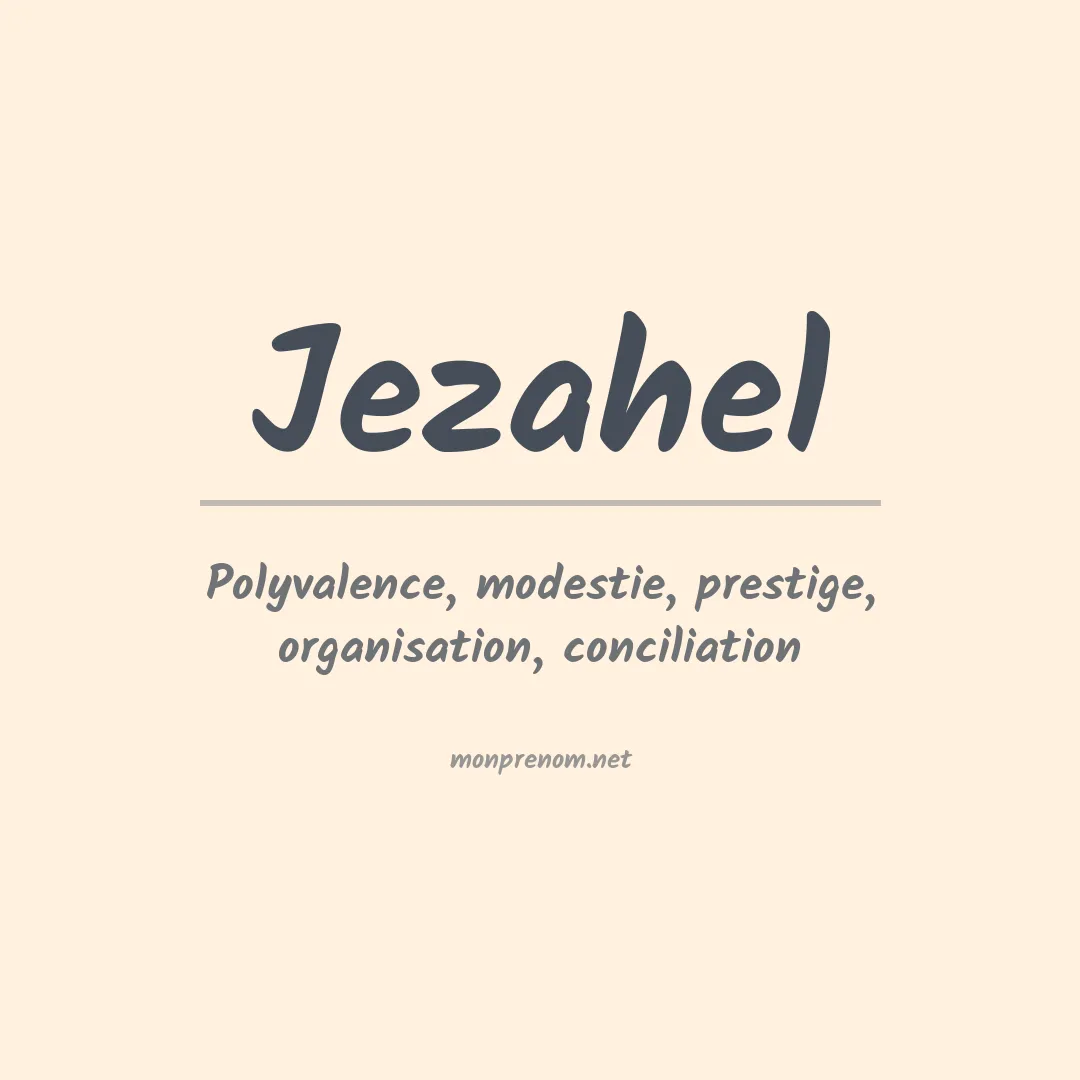 Prénom Jezahel