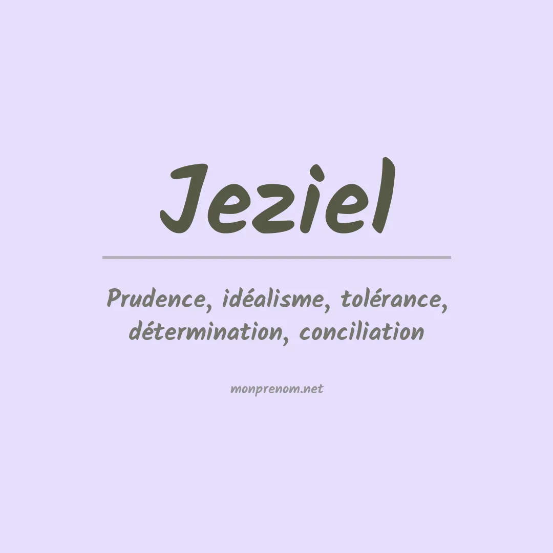 Prénom Jeziel
