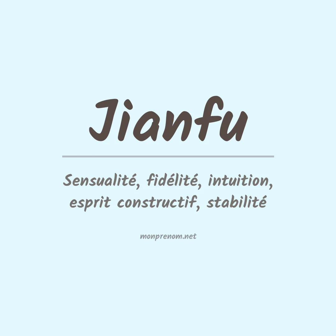 Signification du prénom Jianfu