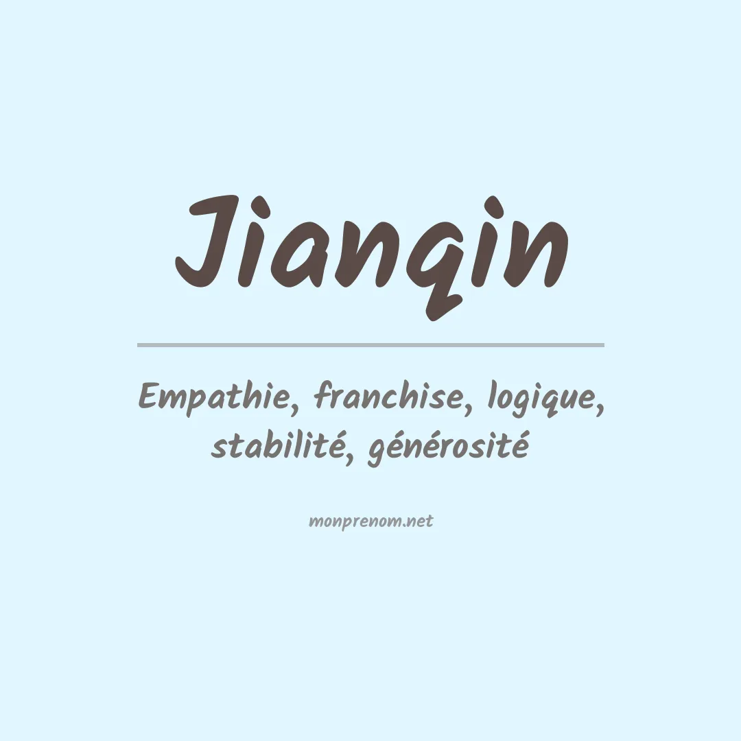 Prénom Jianqin
