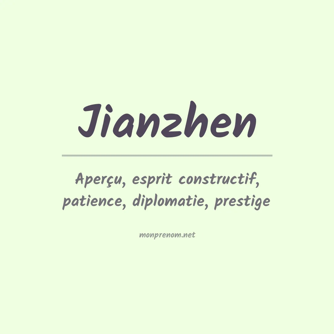 Signification du prénom Jianzhen