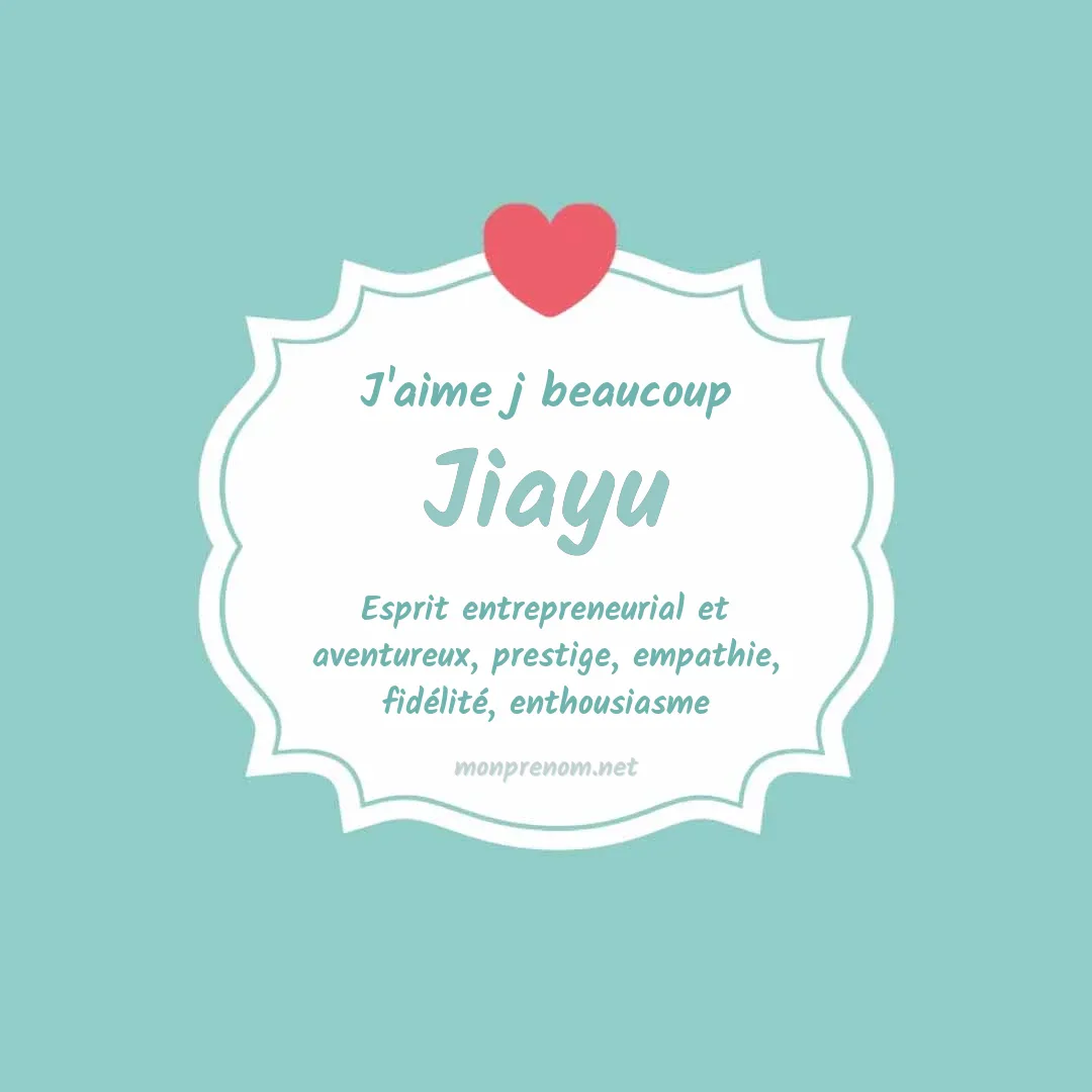 J'aime beaucoup Jiayu