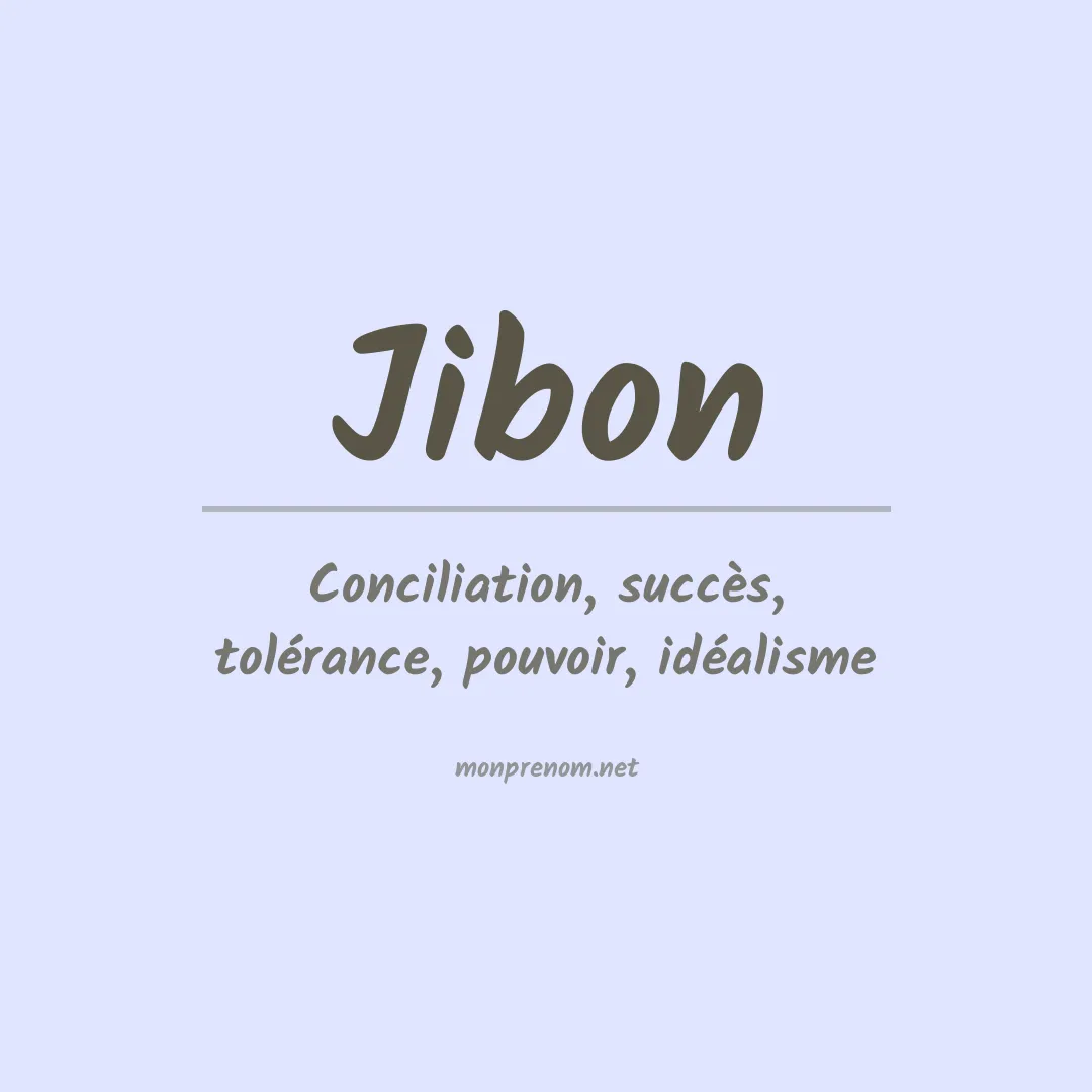 Signification du prénom Jibon