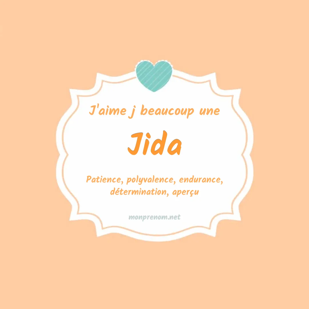 J'aime beaucoup Jida