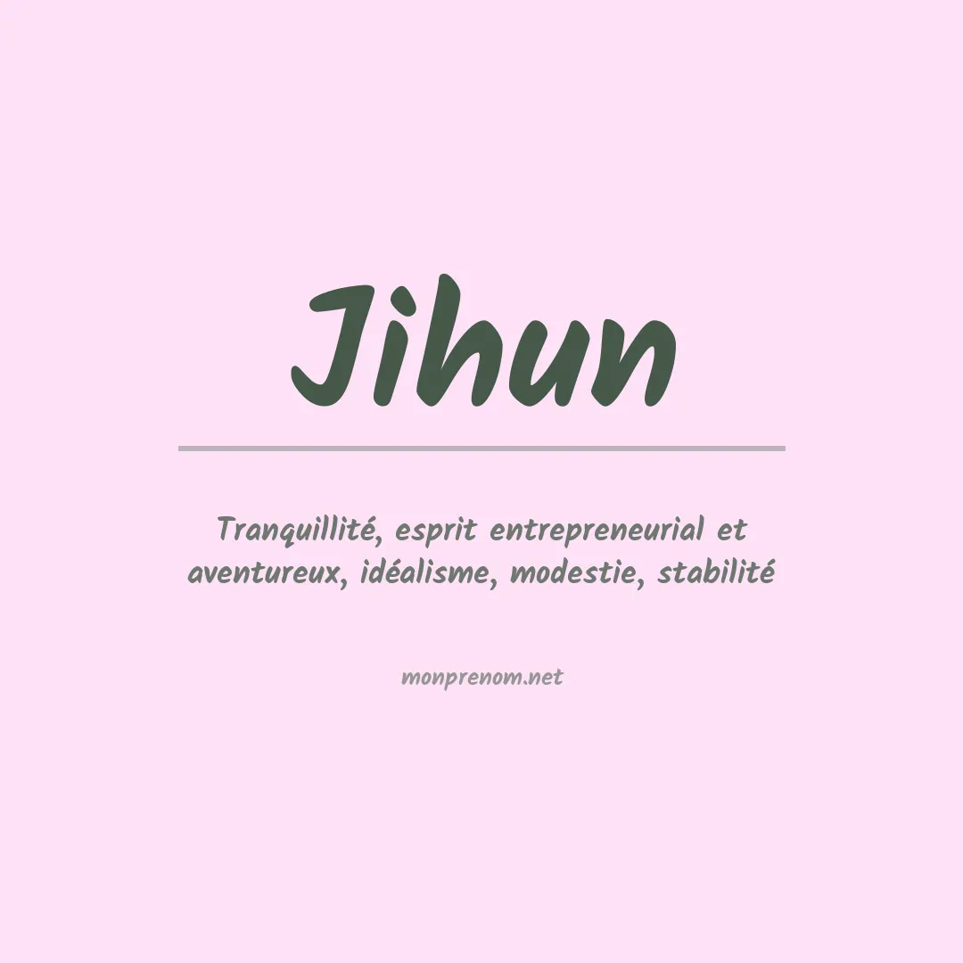 Prénom Jihun