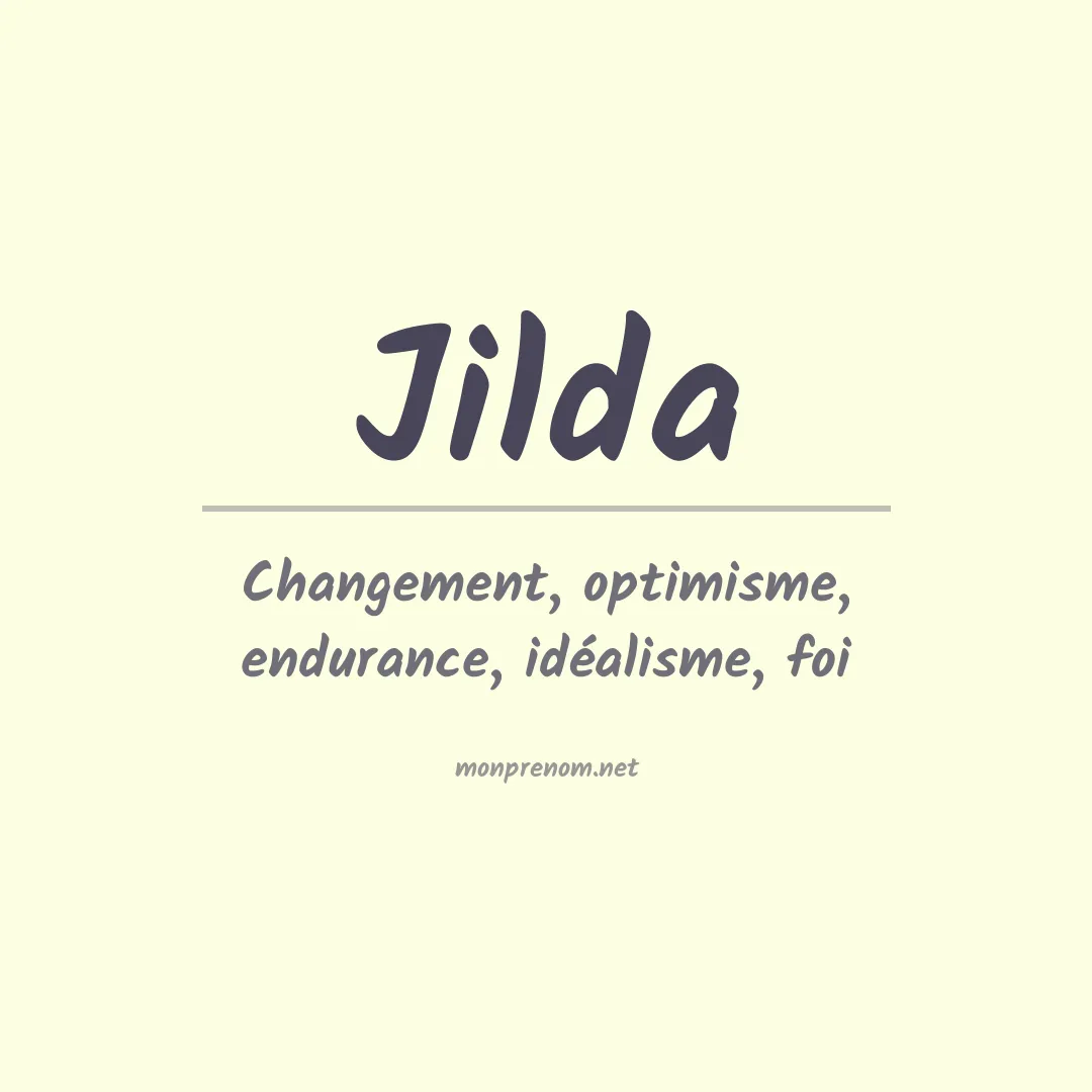 Prénom Jilda