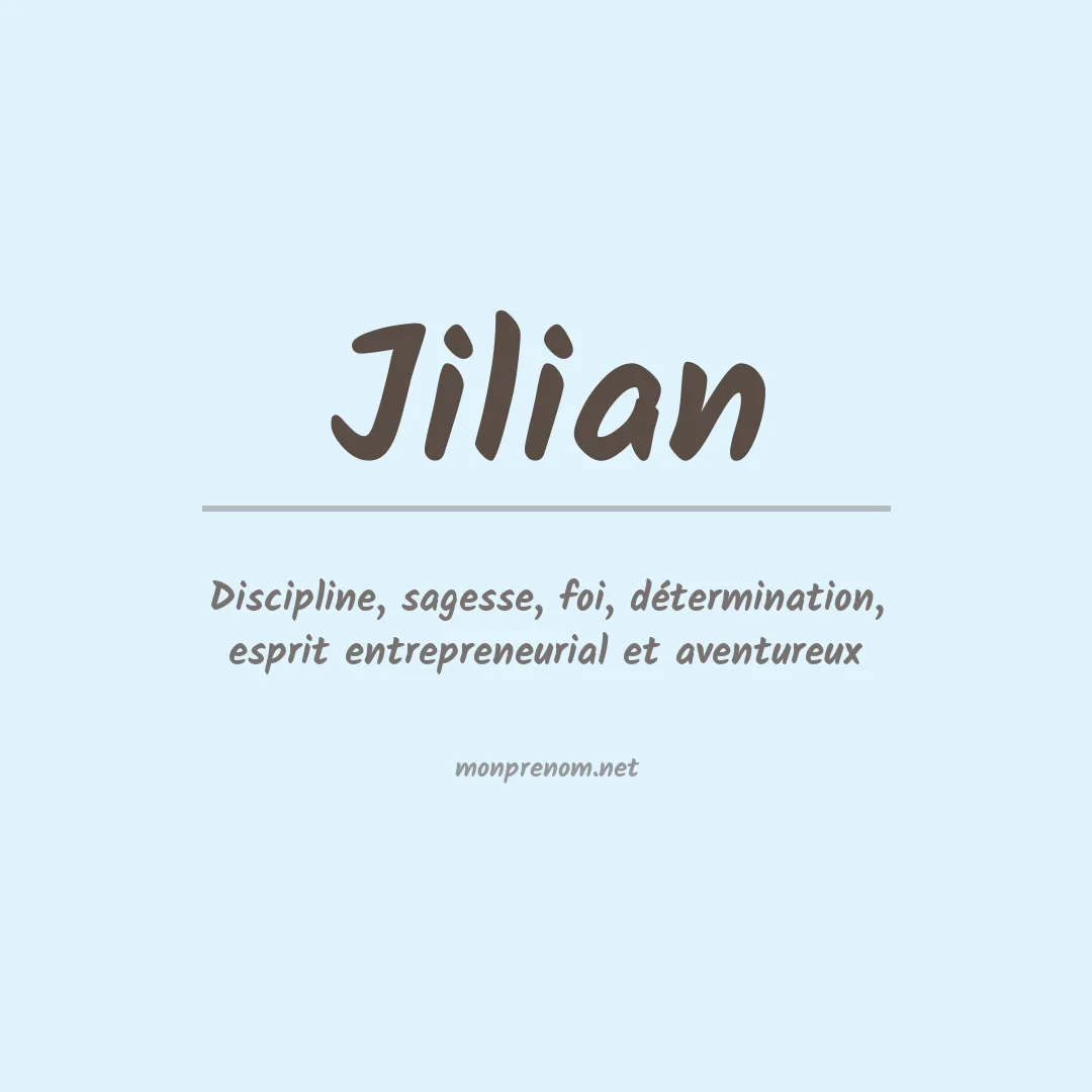 Prénom Jilian