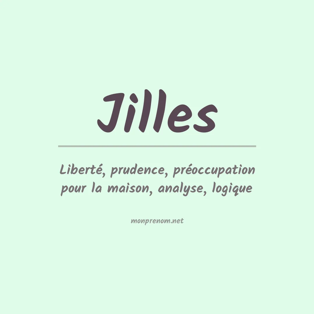 Signification du prénom Jilles