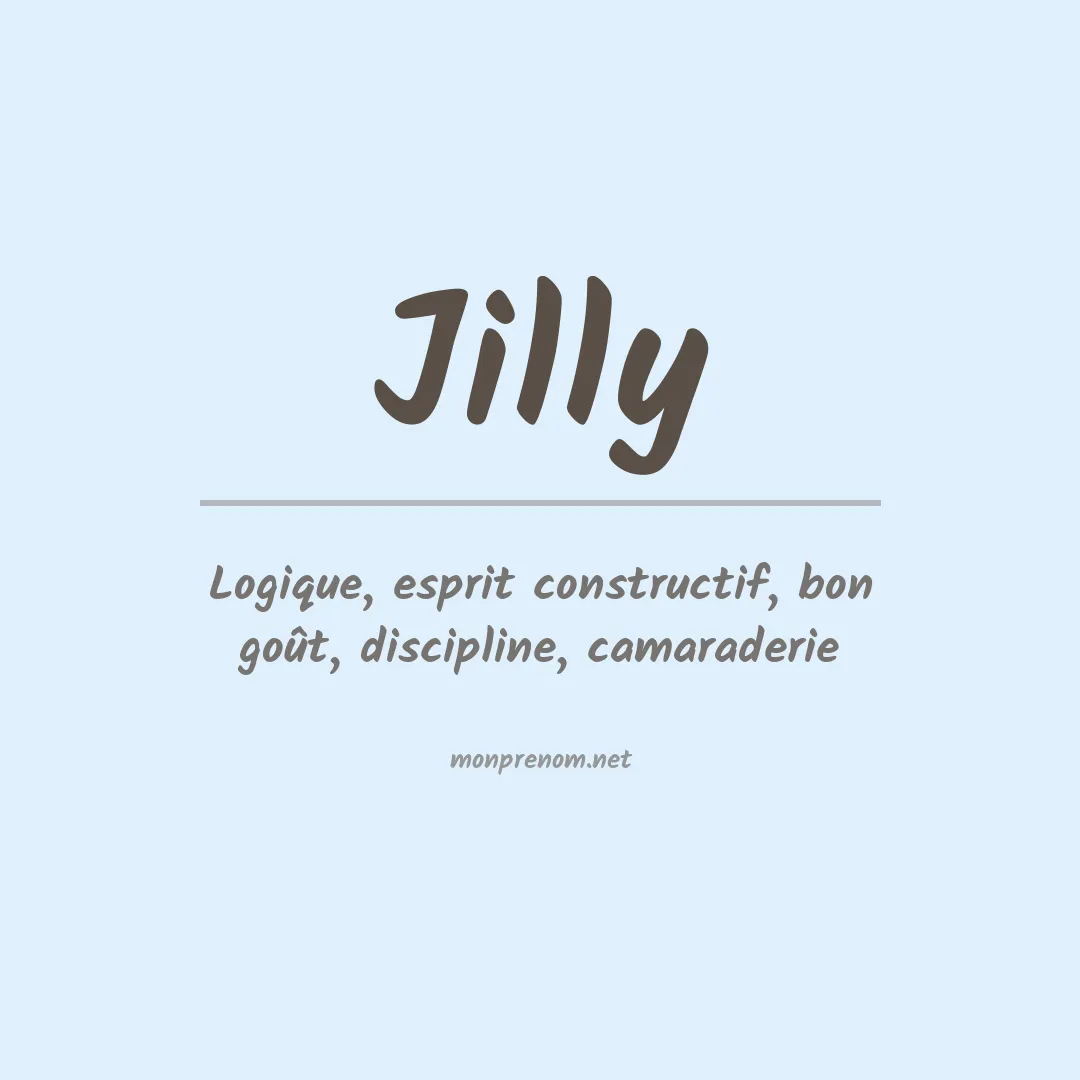Signification du prénom Jilly