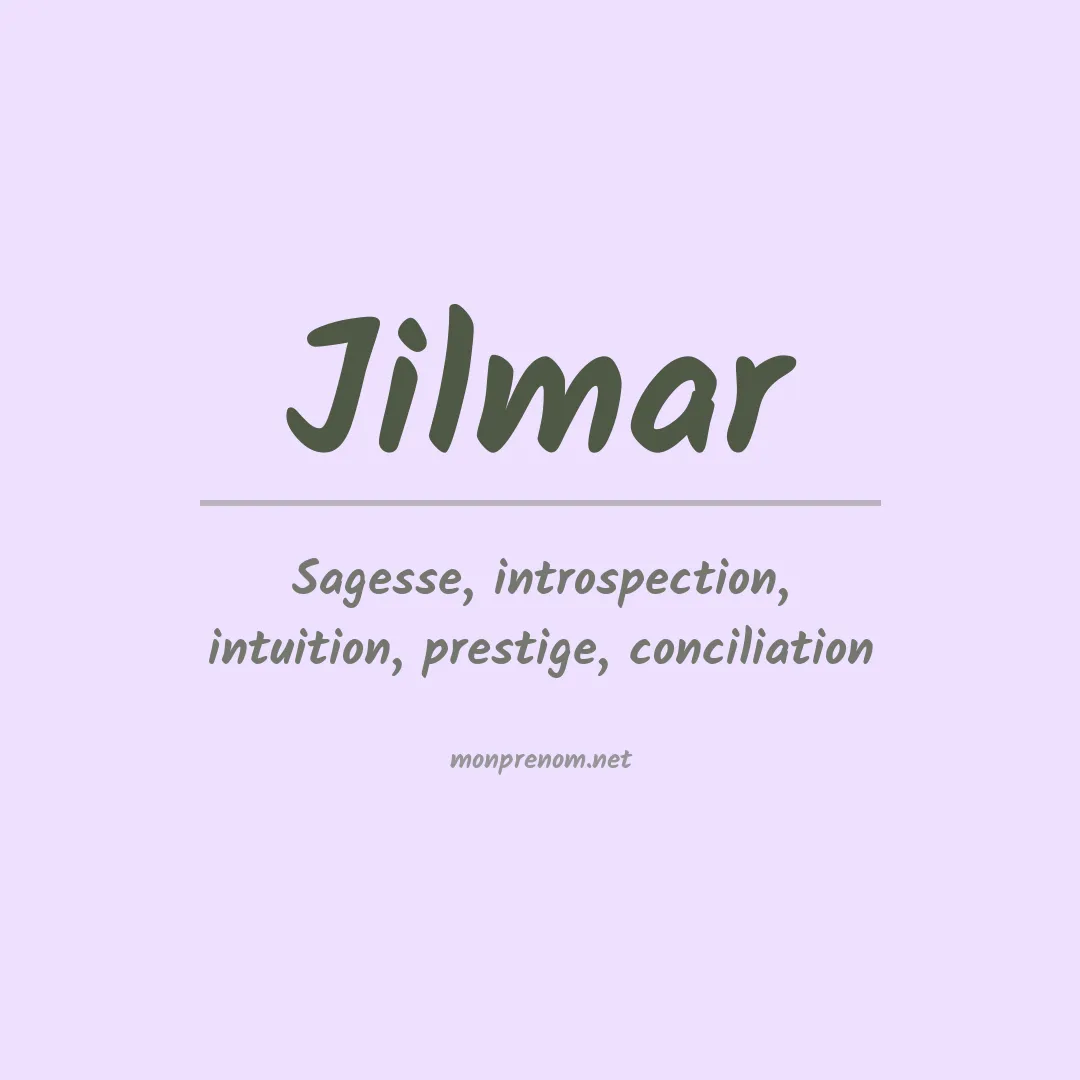 Prénom Jilmar