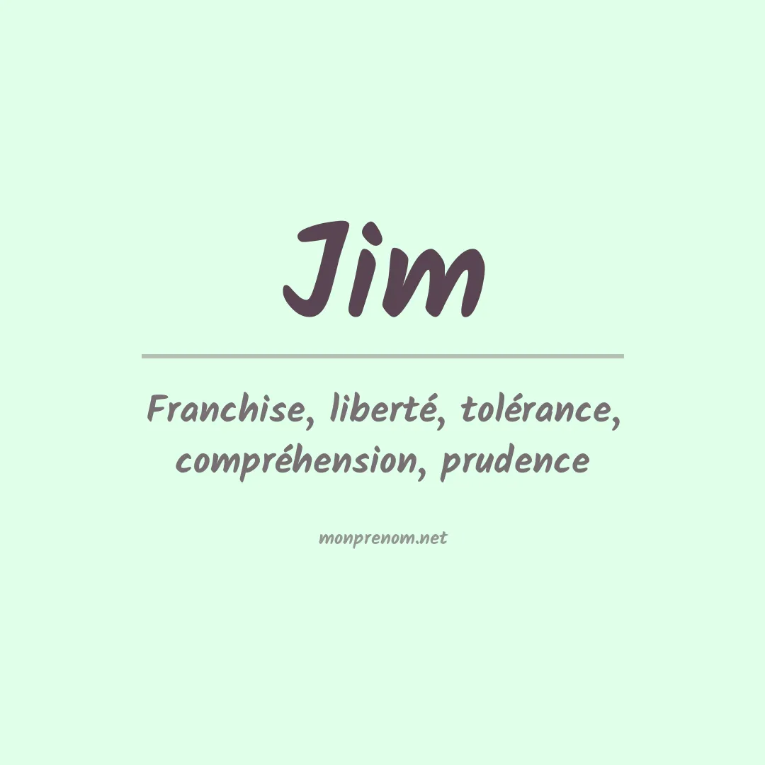 Prénom Jim