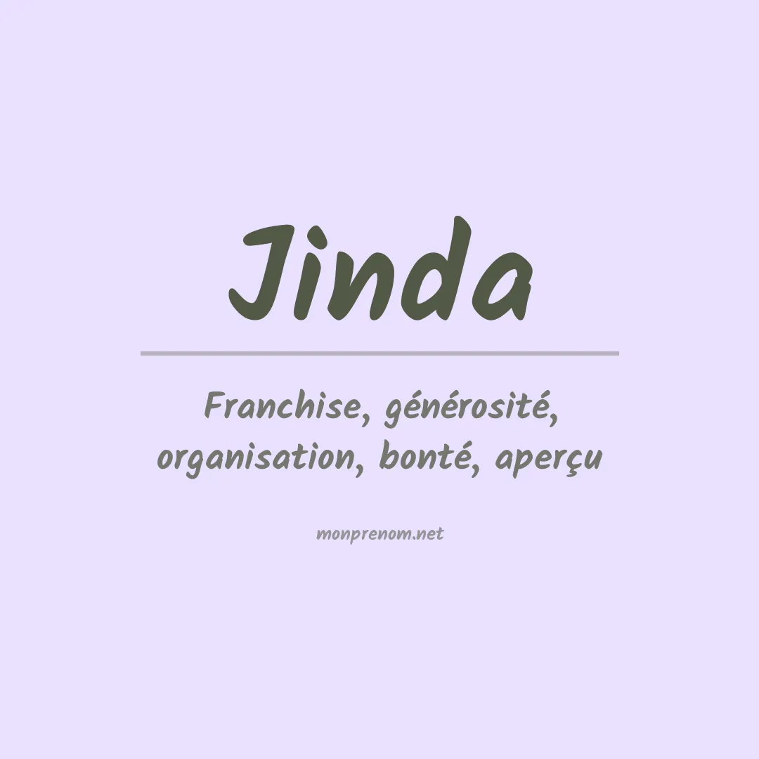 Signification du prénom Jinda