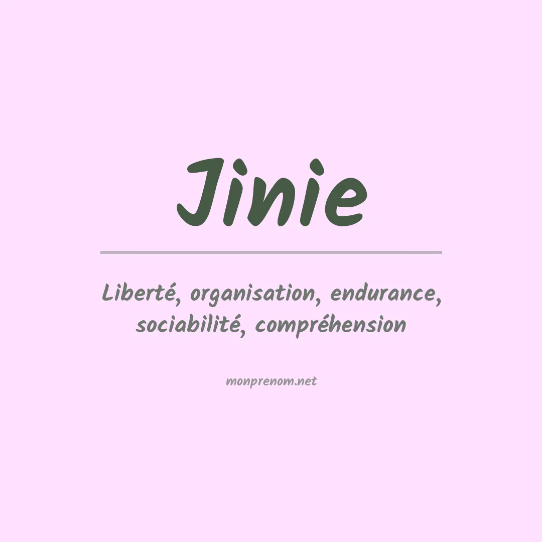 Prénom Jinie