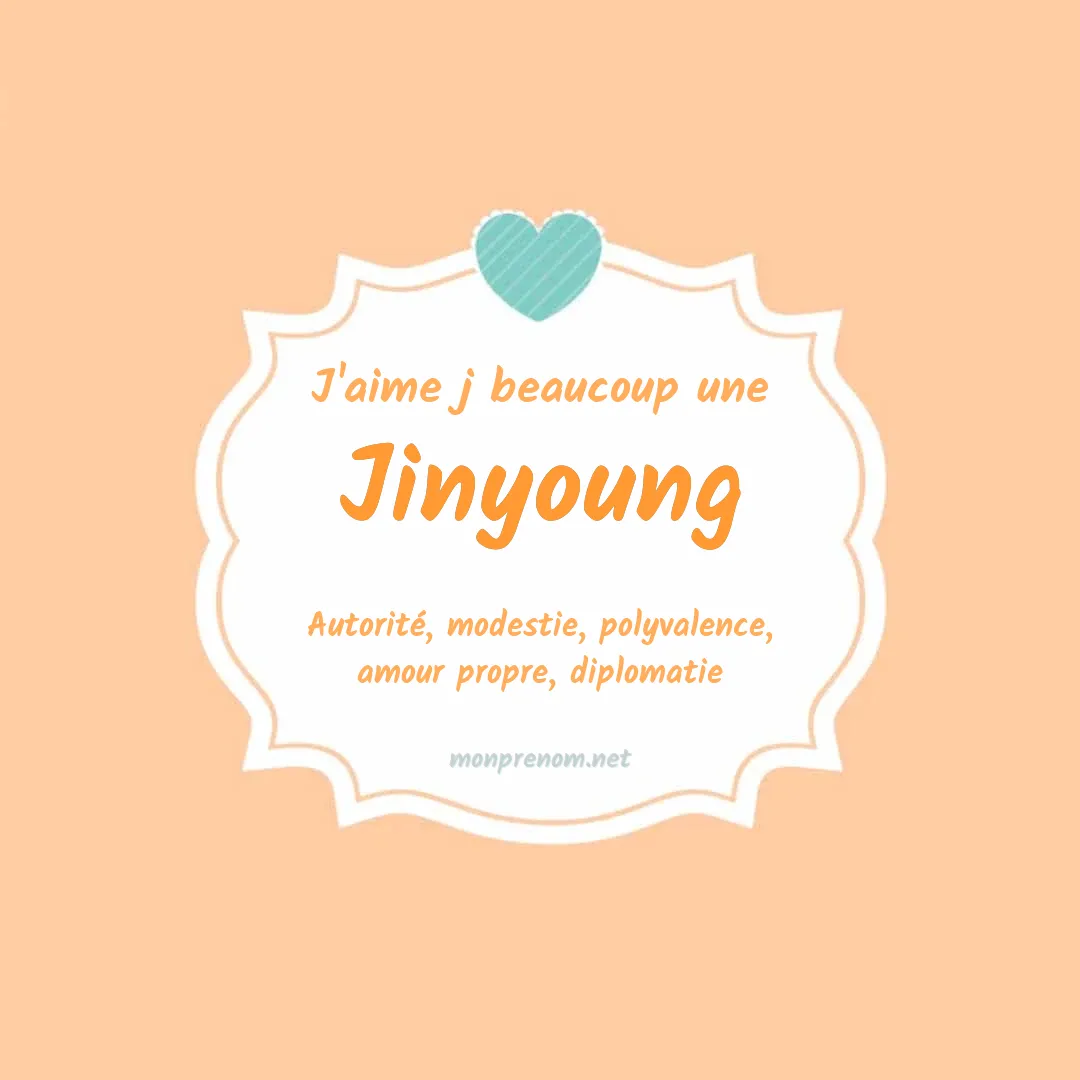 J'aime beaucoup Jinyoung