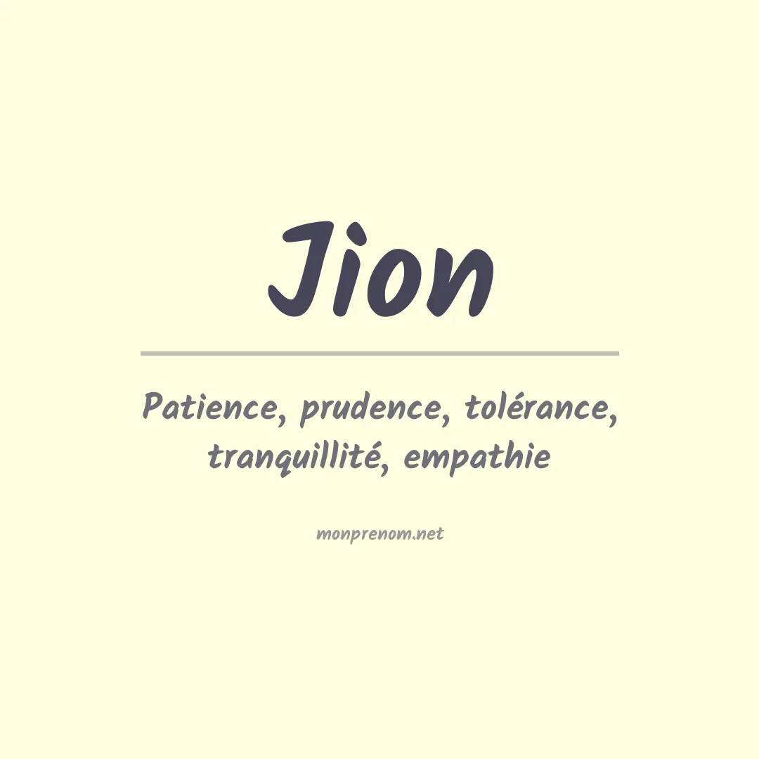 Prénom Jion