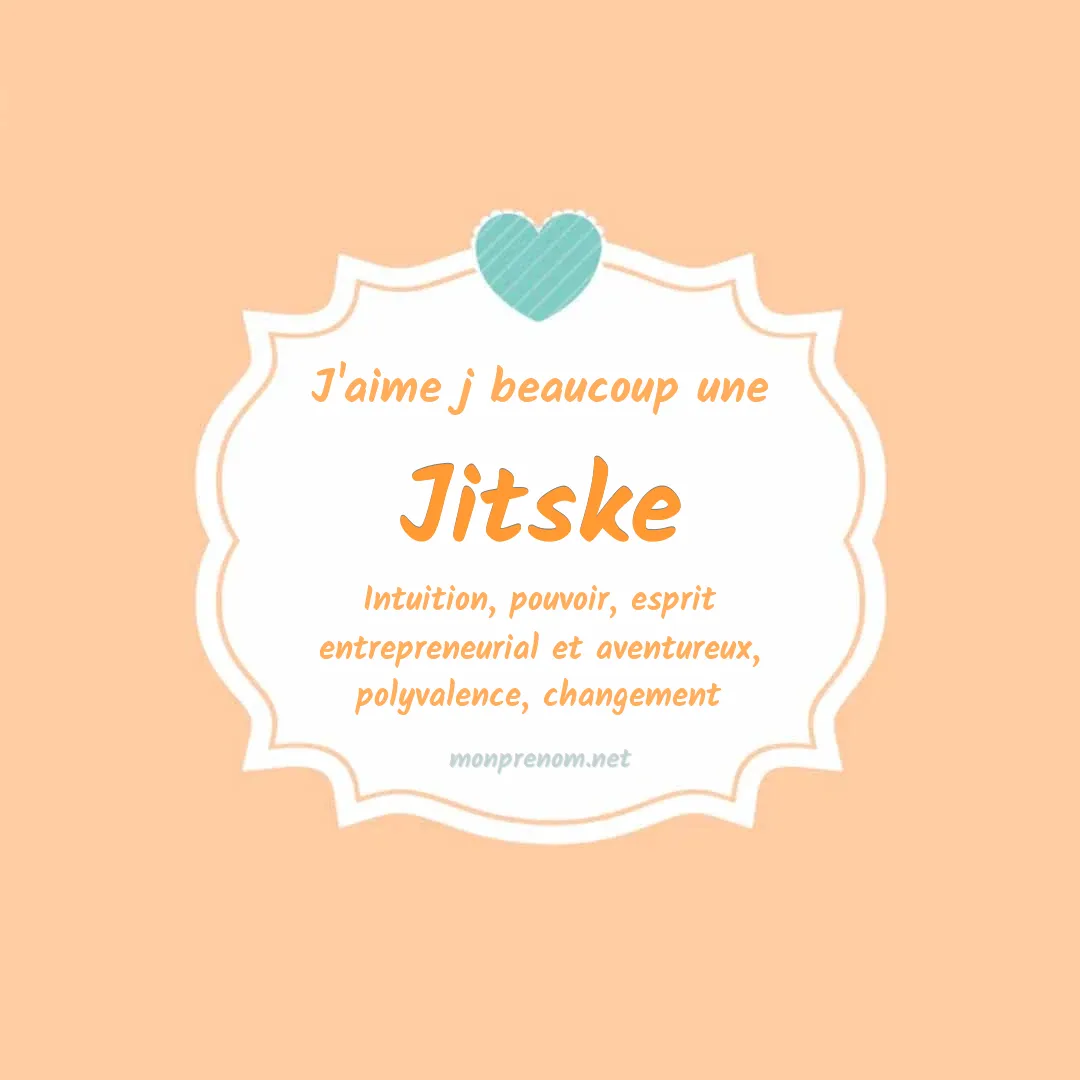 J'aime beaucoup Jitske