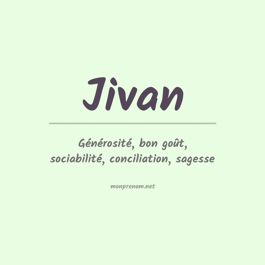 Prénom Jivan
