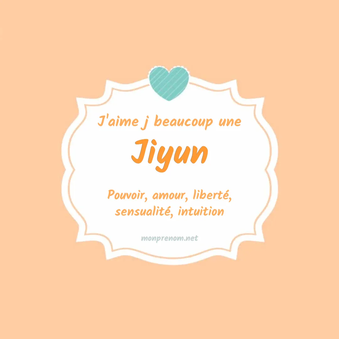 J'aime beaucoup Jiyun