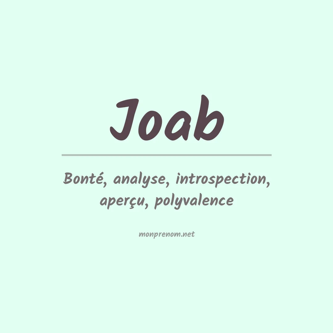 Prénom Joab