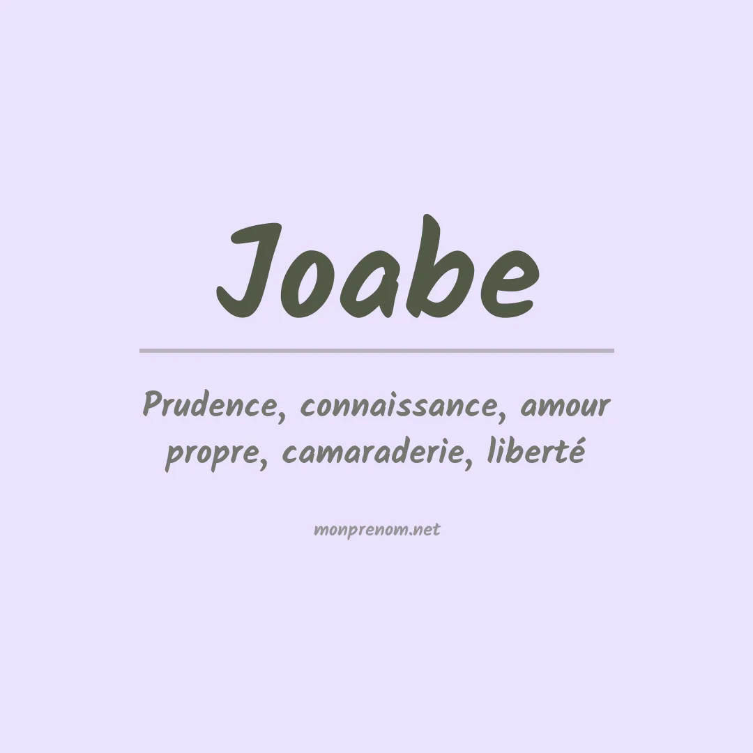 Prénom Joabe