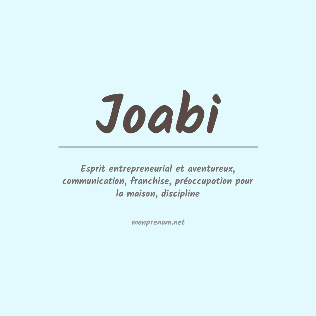 Prénom Joabi