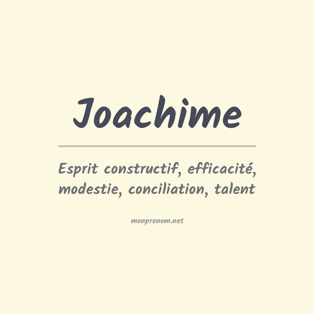 Prénom Joachime