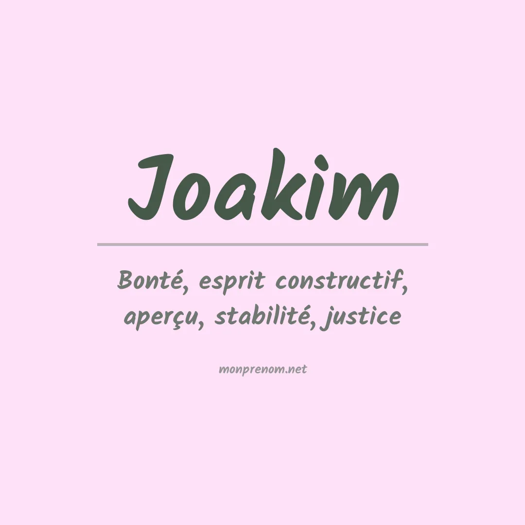 Prénom Joakim
