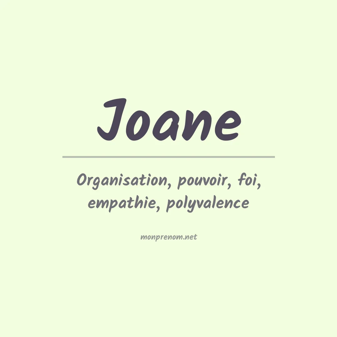 Prénom Joane