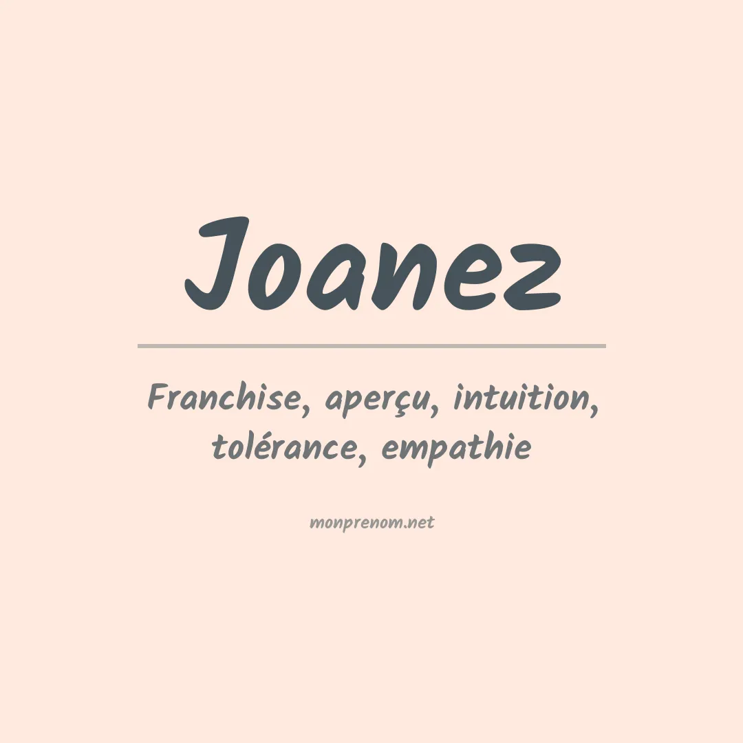 Prénom Joanez