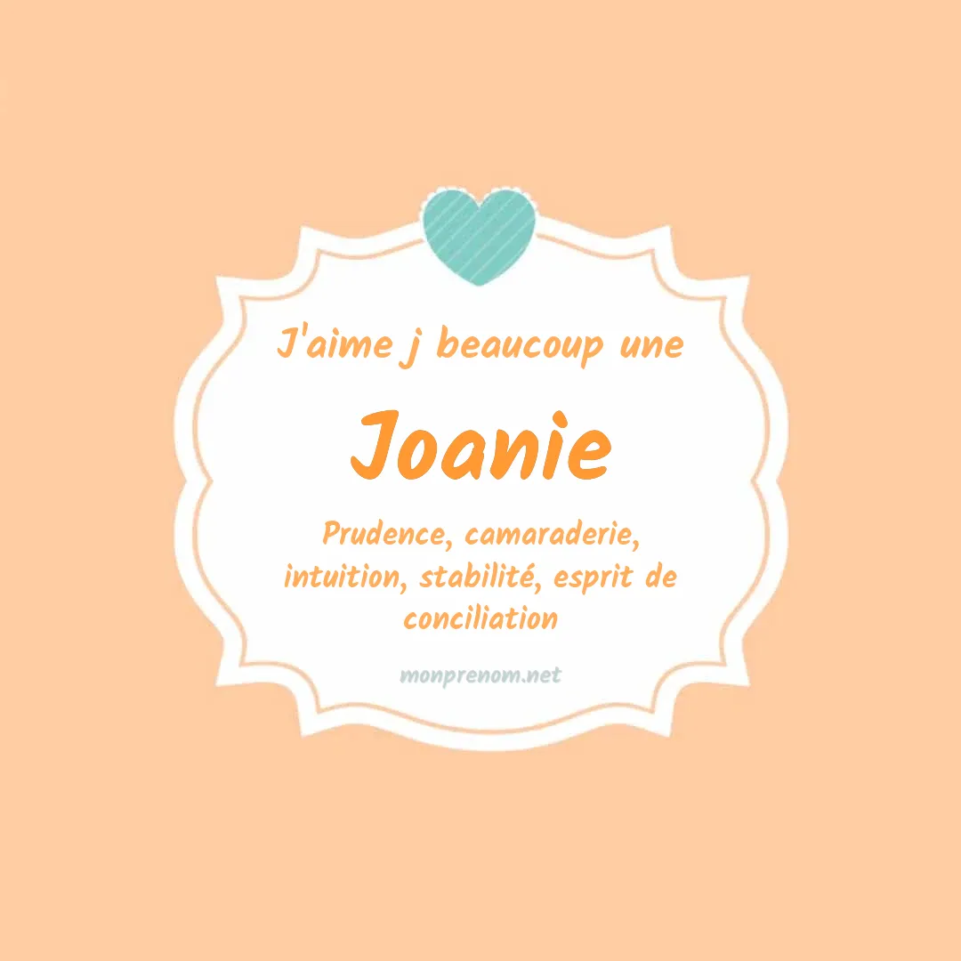 J'aime beaucoup Joanie