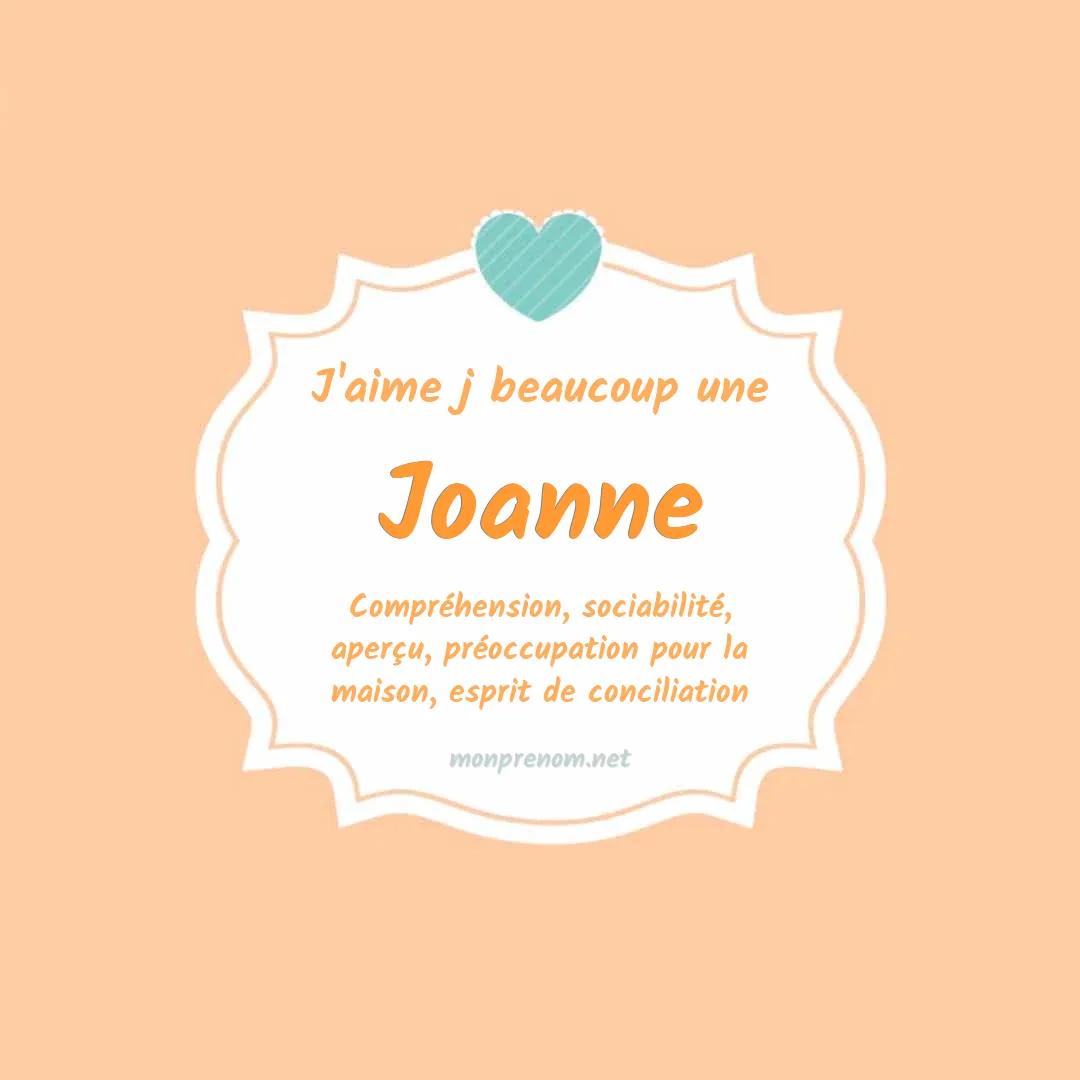 J'aime beaucoup Joanne