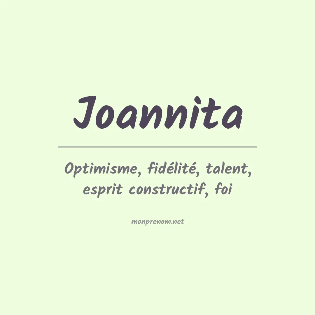 Signification du prénom Joannita