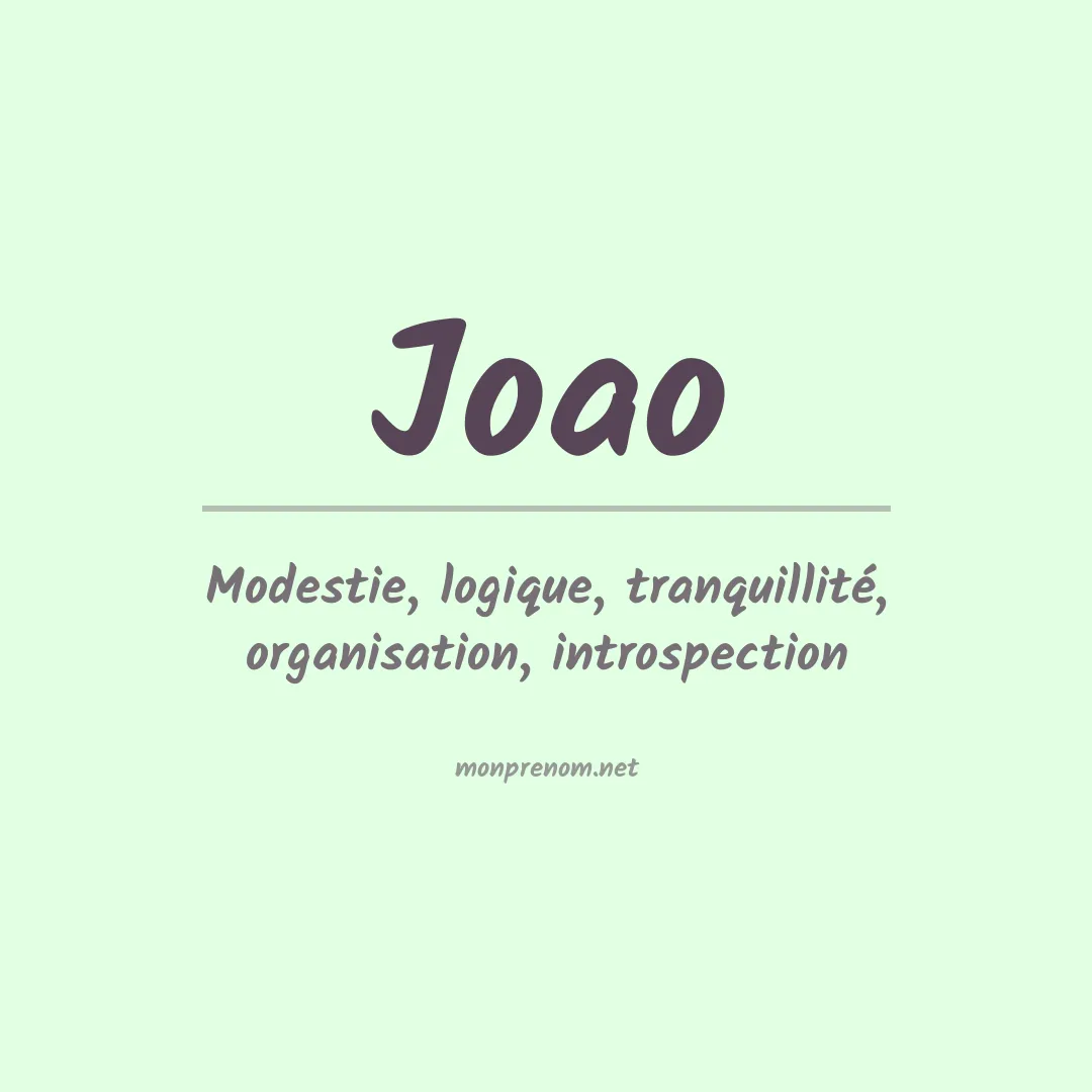 Prénom Joao
