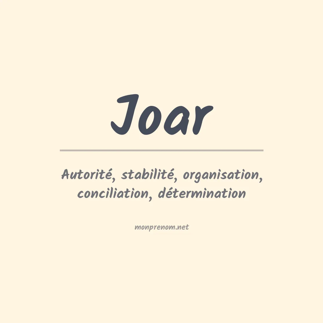 Prénom Joar