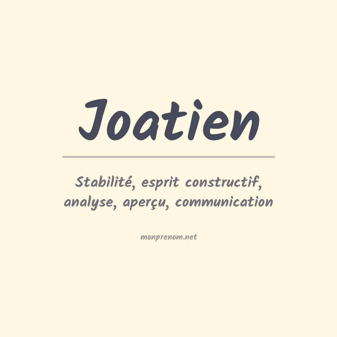 Prénom Joatien