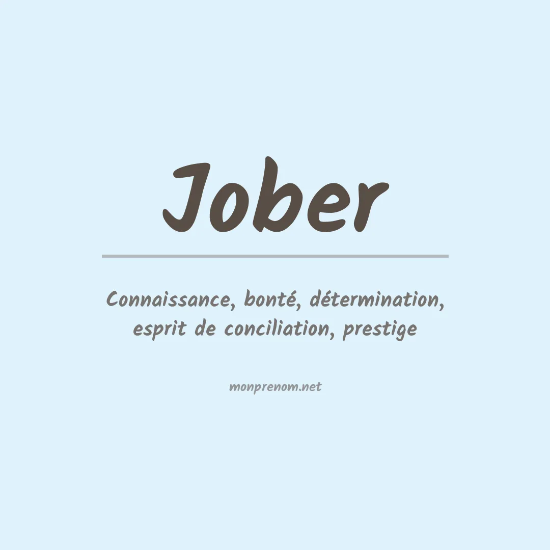 Prénom Jober