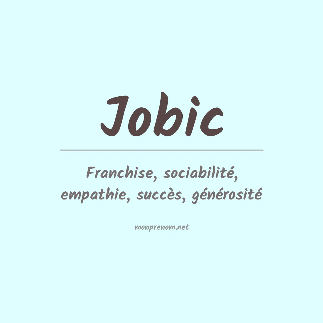 Signification du prénom Jobic
