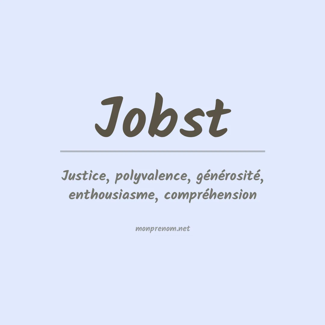 Prénom Jobst