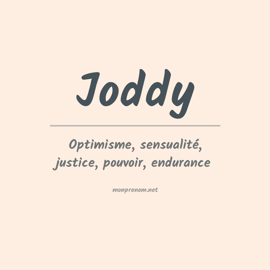 Signification du prénom Joddy