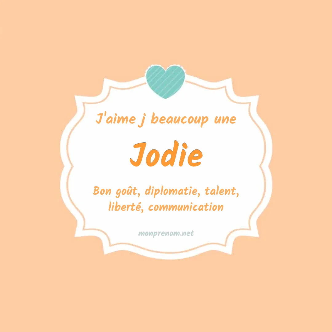 J'aime beaucoup Jodie