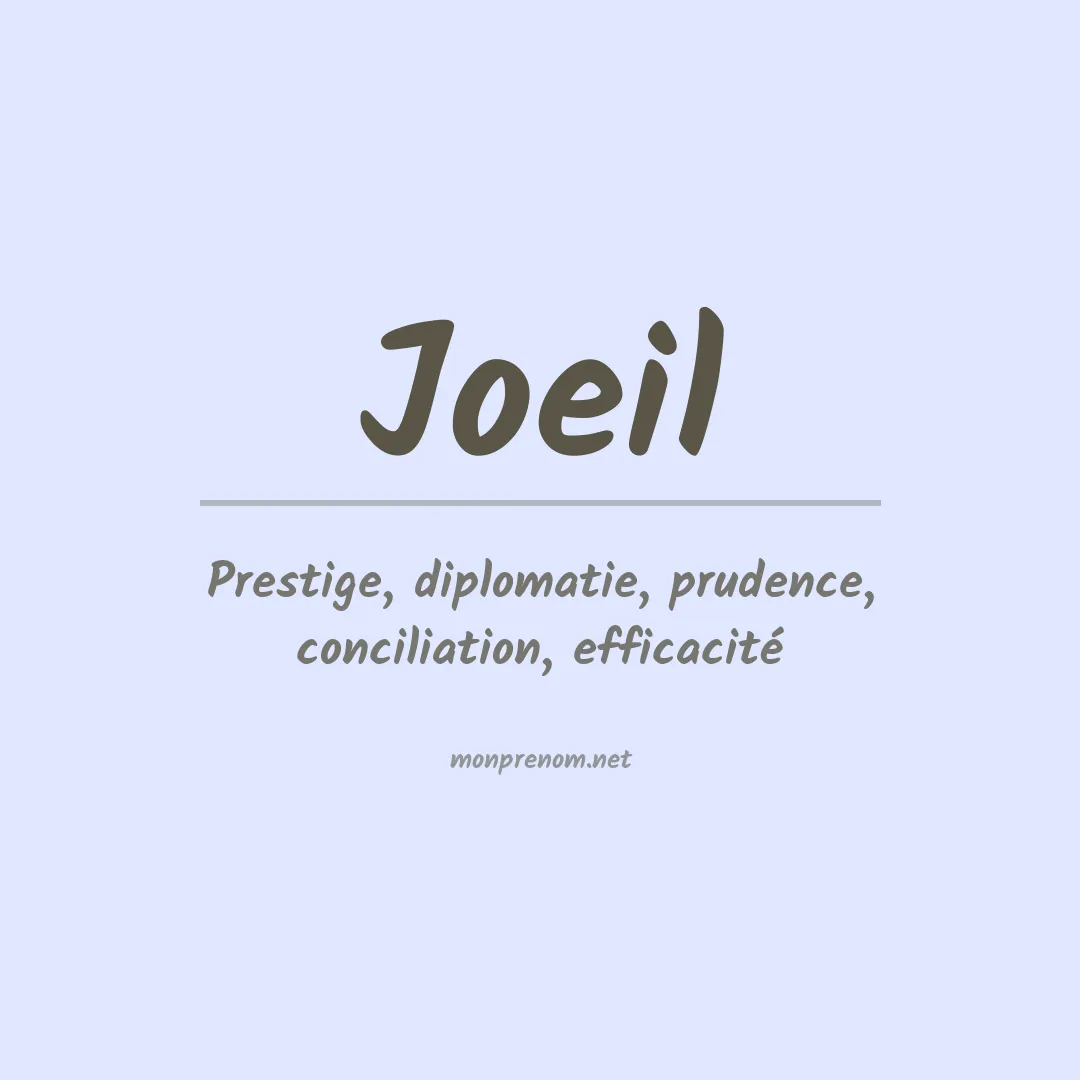 Signification du prénom Joeil