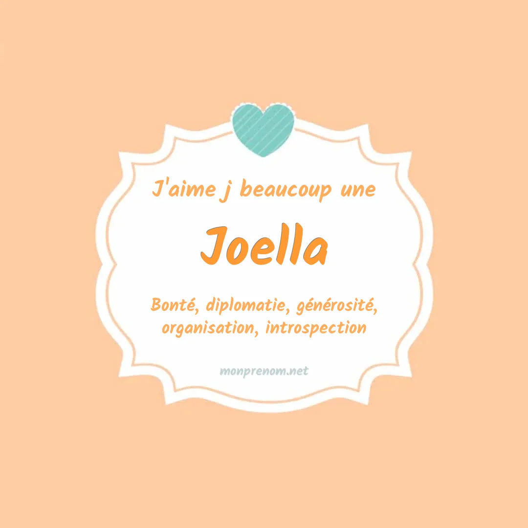 J'aime beaucoup Joella