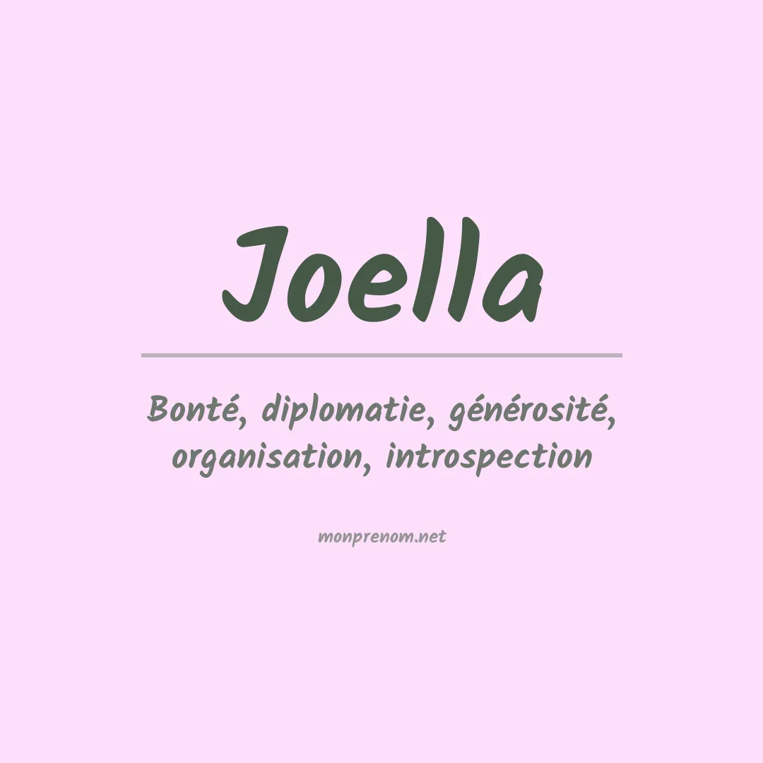 Prénom Joella