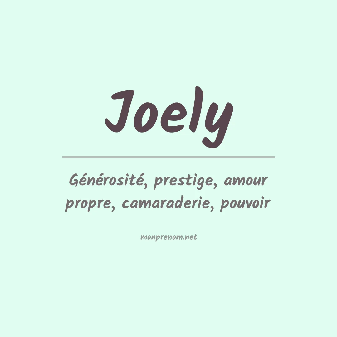 Prénom Joely