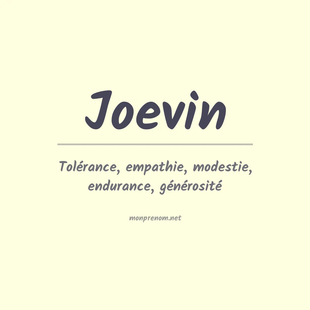 Prénom Joevin