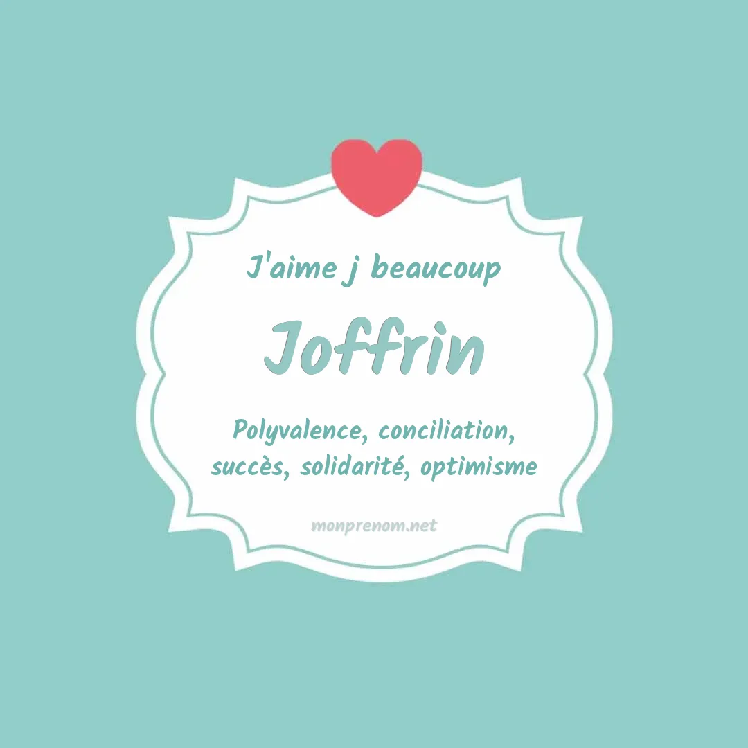 J'aime beaucoup Joffrin