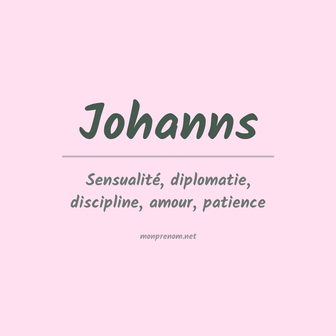 Prénom Johanns